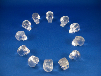12 crystal skulls
