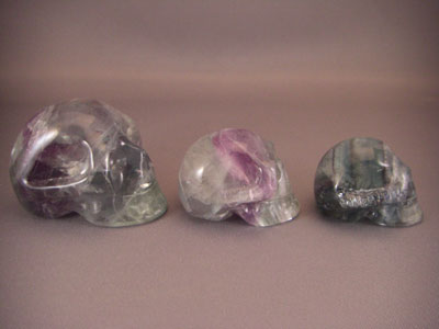 Fluorite Crystal Skulls