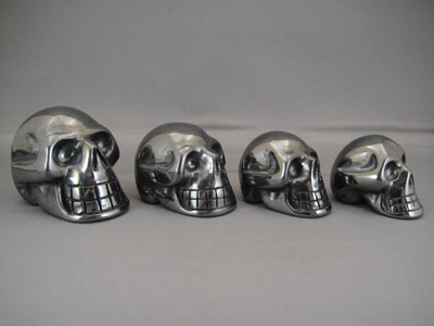 Hematite crystal skulls