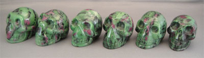 Zebra Jasper Crystal Skulls