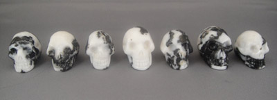 Zebra Jasper Crystal Skulls