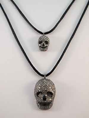 Quartz Crystal Skull Pendants