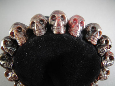 crystal skull beads