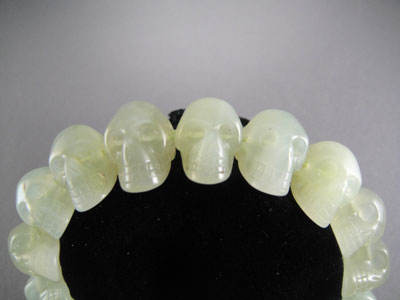 crystal skull beads