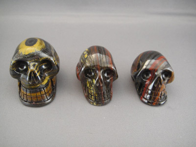 Tiger Iron Crystal Skulls