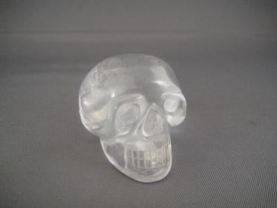 Clear Quartz Whistle Skull