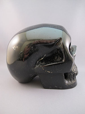 Black Tourmaline Crystal Skulls