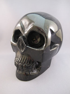 Black Tourmaline Crystal Skulls