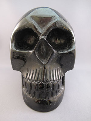 Black Tourmaline Crystal Skulls