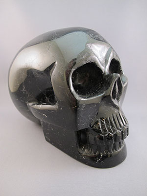 Black Tourmaline Crystal Skulls