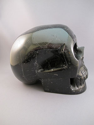 Black Tourmaline Crystal Skulls