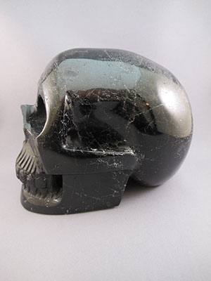 Black Tourmaline Crystal Skulls
